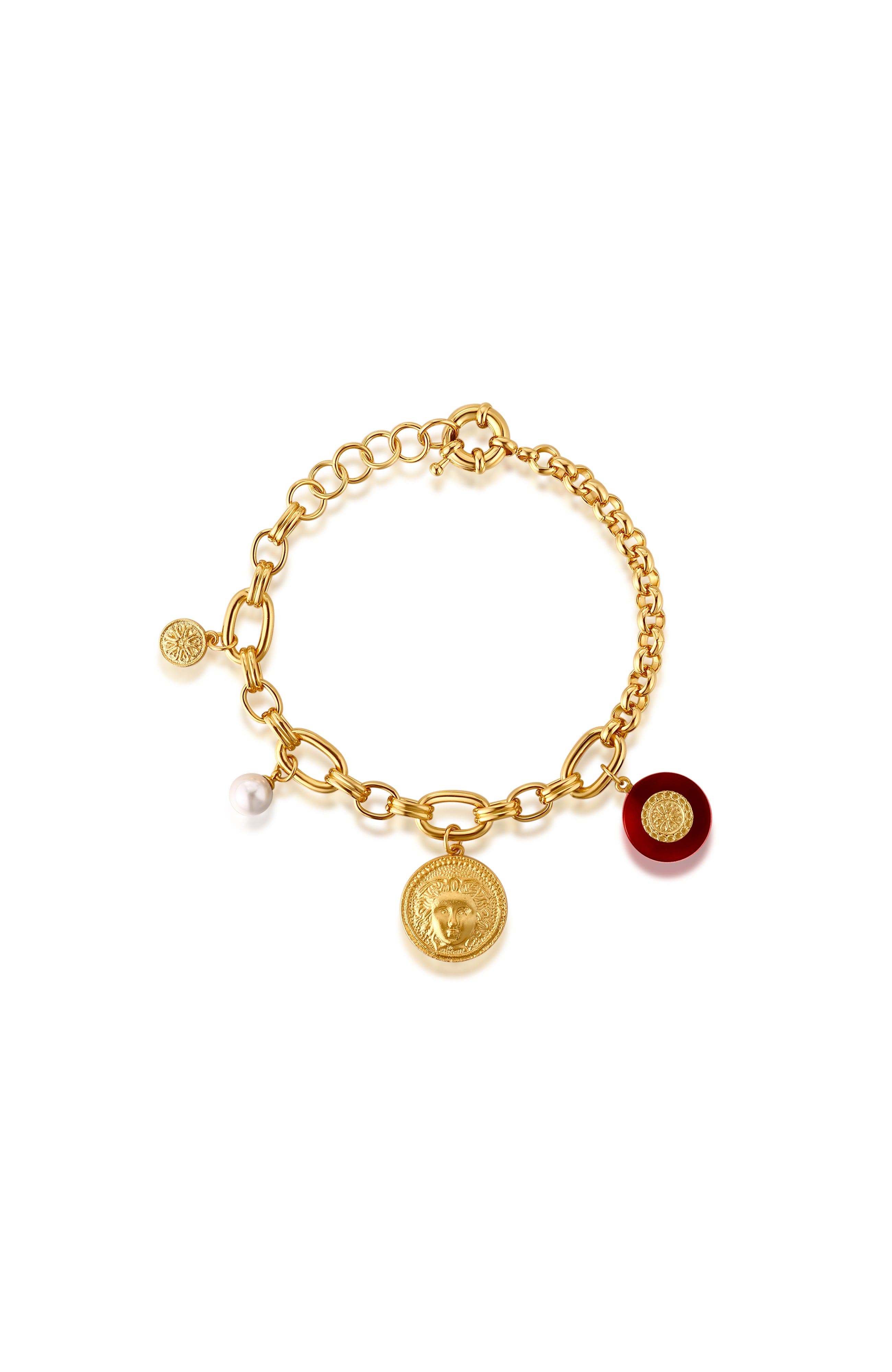 selected Gold & Red