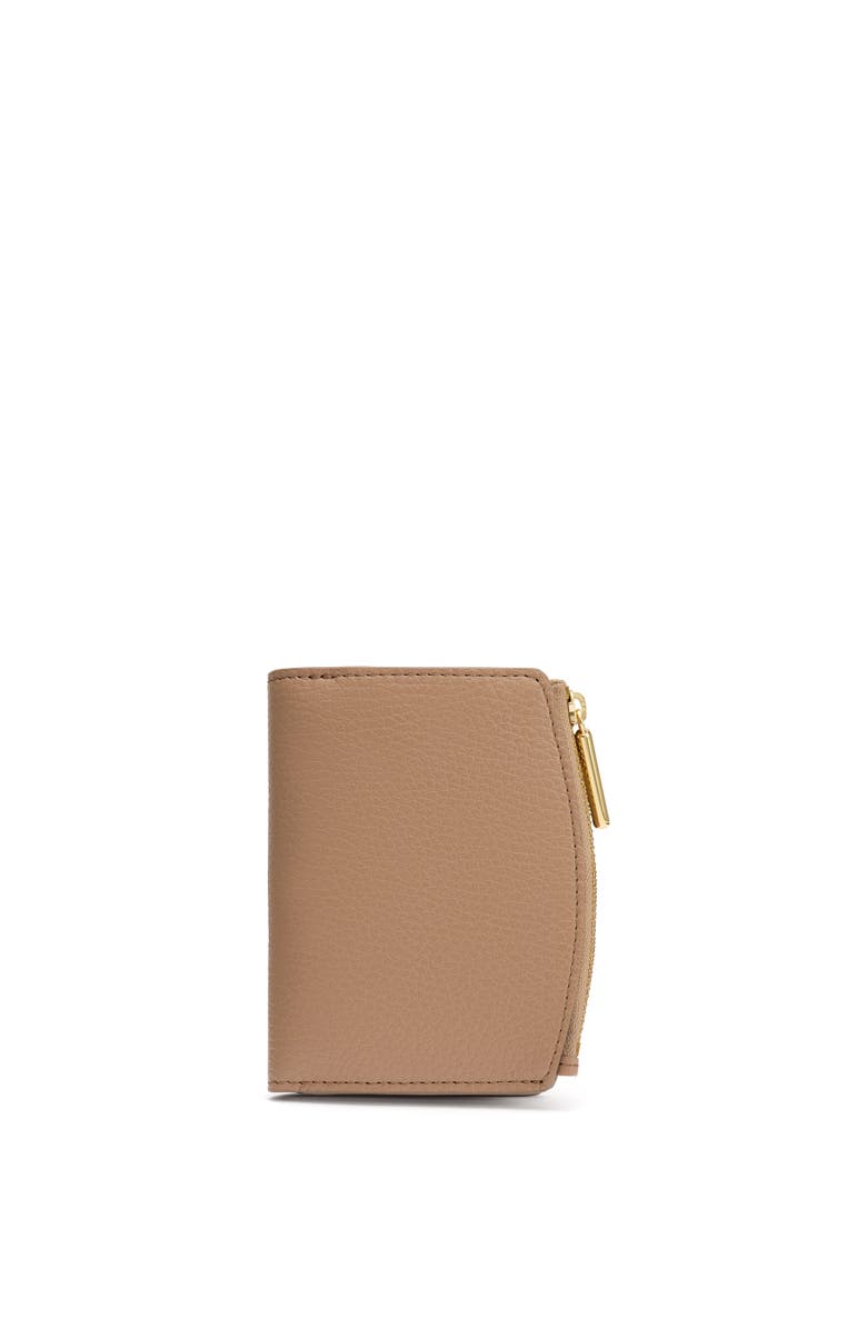 Cuyana Fold Zip Wallet, Main, color, Cappuccino