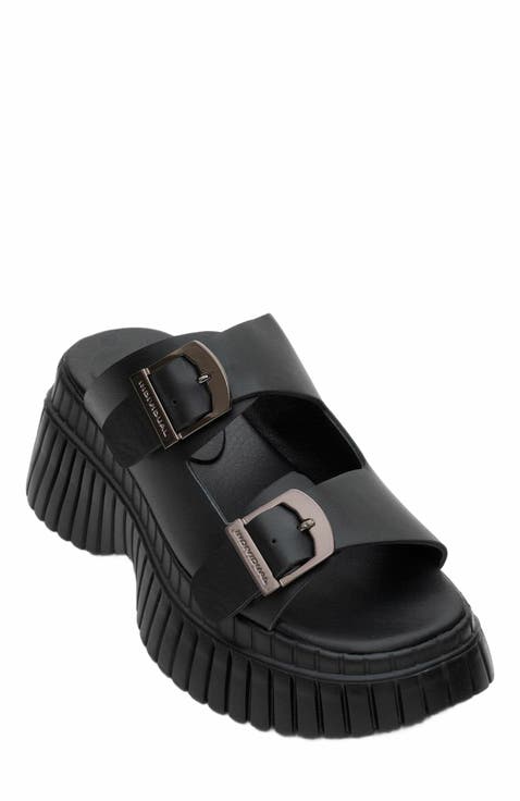 Joanes Leather Two-Strap Platform Sandal (Women)