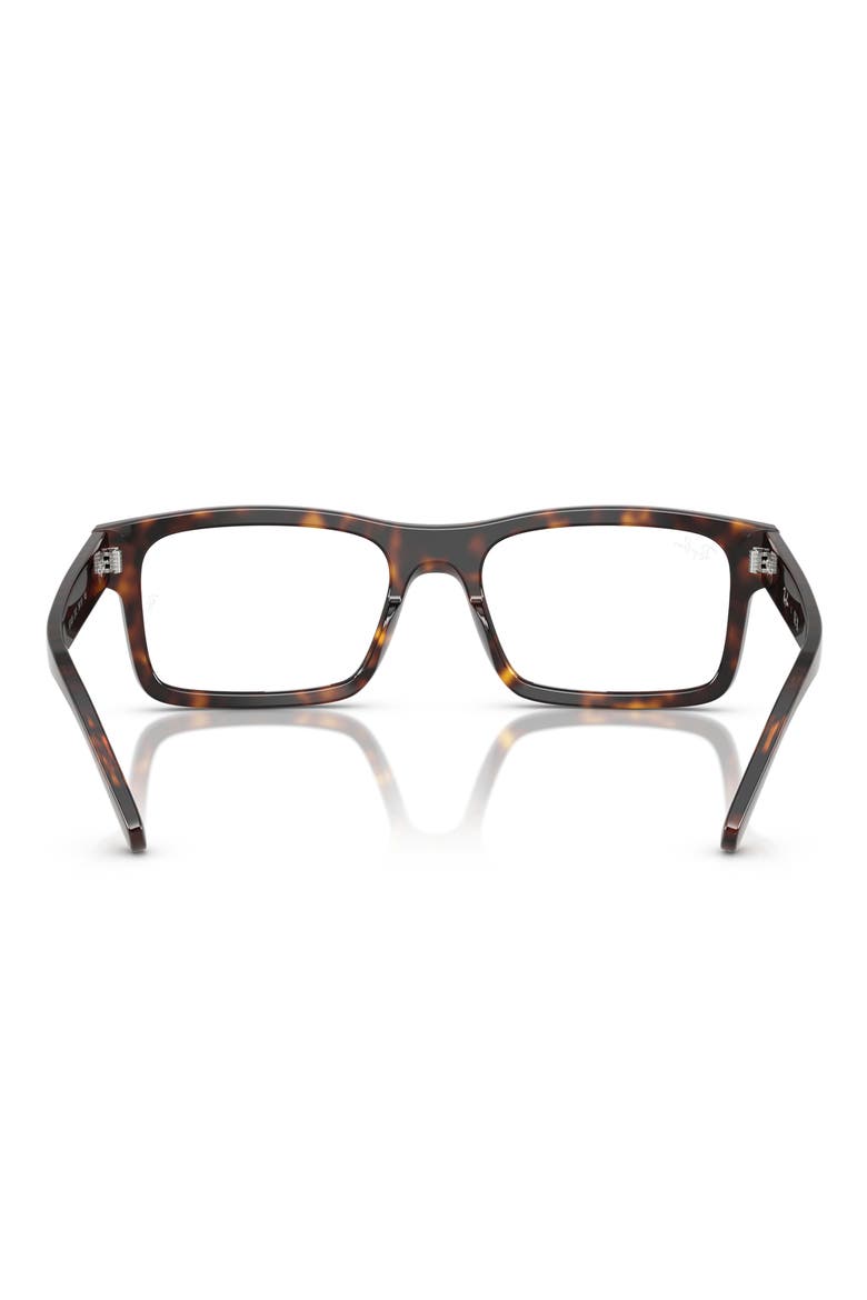 54mm Rectangular Optical Glasses, Alternate, color, HAVANA