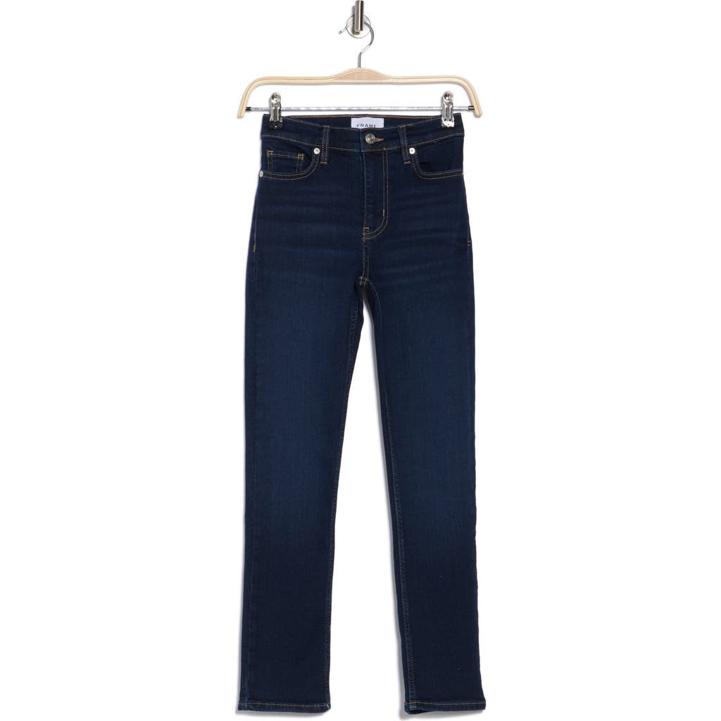 Frame Le Palazzo Cropped Raw Hem Jeans In Parkway