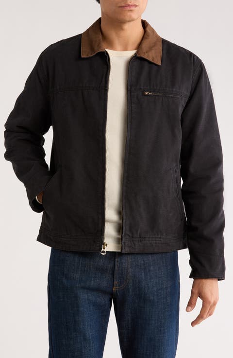 Garment Washed Cotton Canvas Jacket