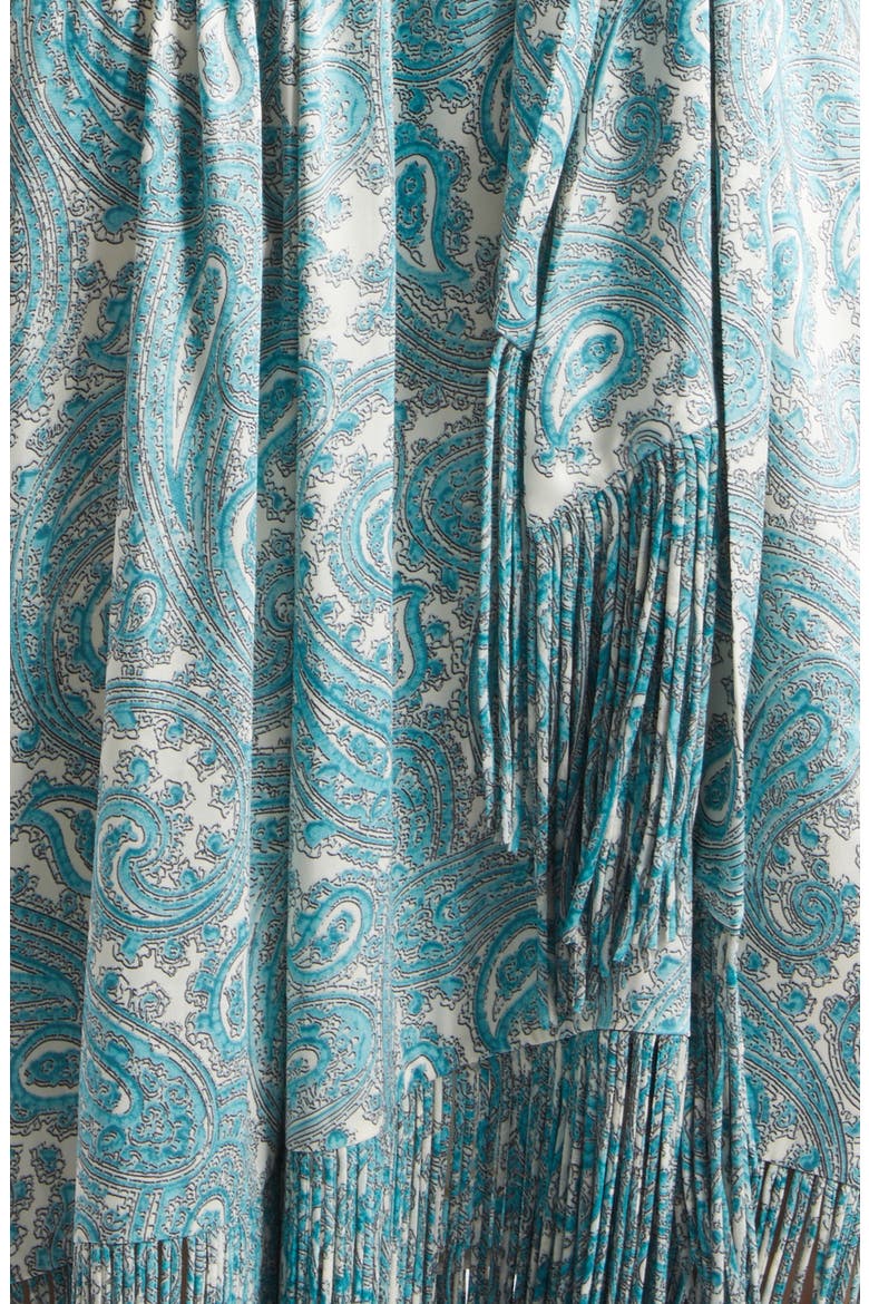 Hendrix Paisley Teresa Dress, Alternate, color, GARDENIA/ BLUE GRAPHITE