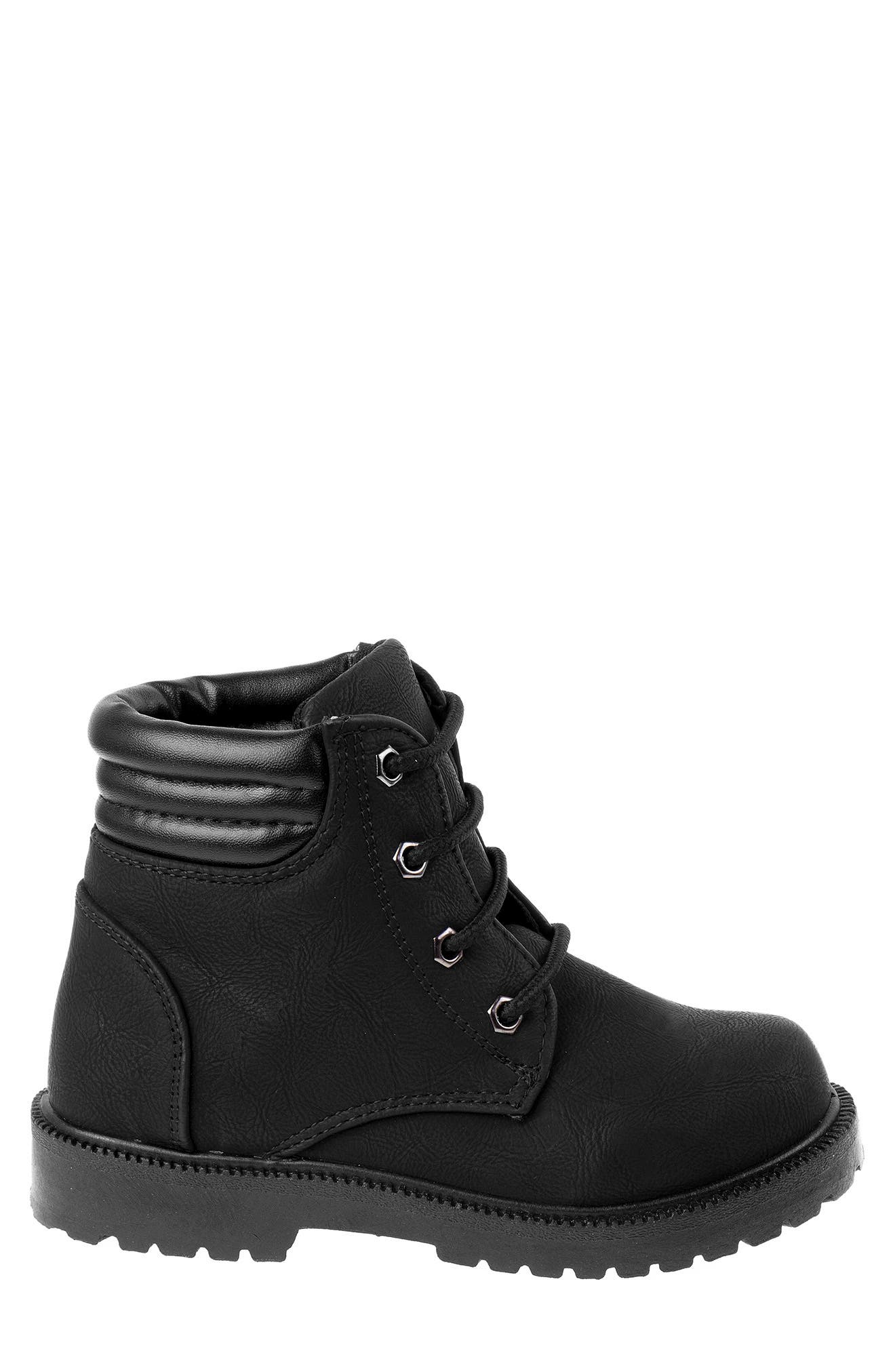 Lug Sole Hiker Boot, Alternate, color, BLACK