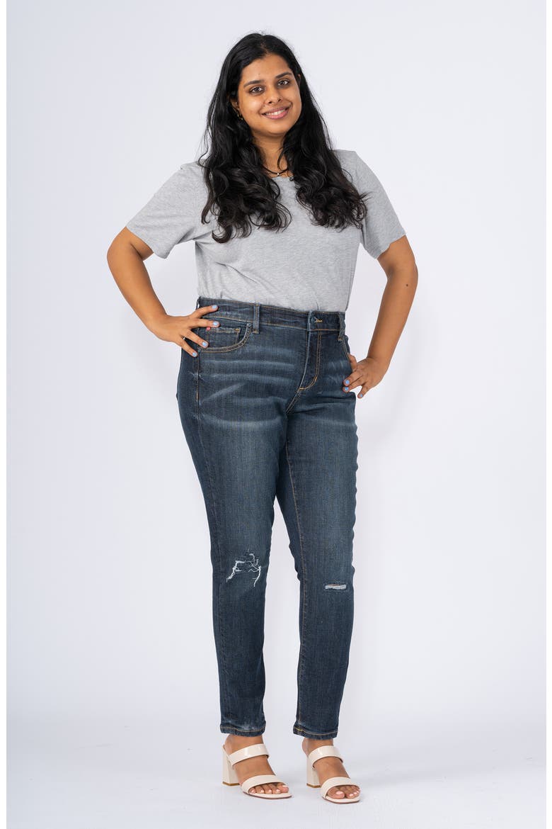 High Waist Ankle Skinny Jeans, Alternate, color, CARTER