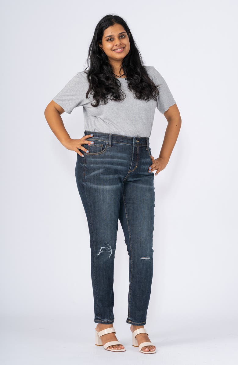 SLINK Jeans High Waist Ankle Skinny Jeans, Alternate, color, Carter