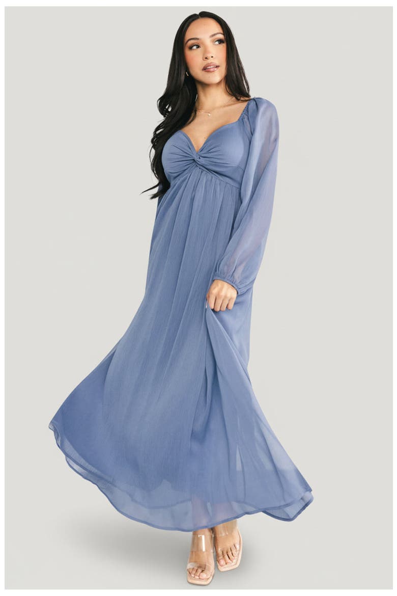 Dione Midi Dress, Main, color, Blue