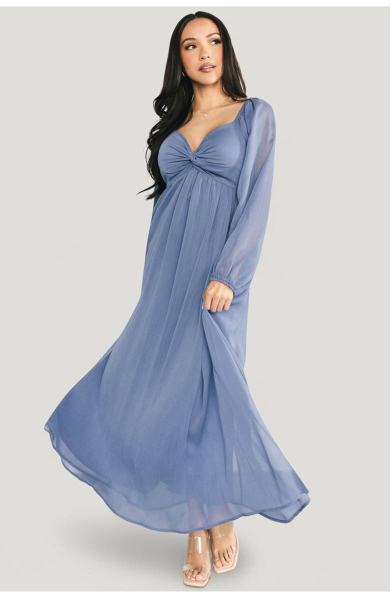 Baltic Børn Dione Midi Dress, Main, color, Blue
