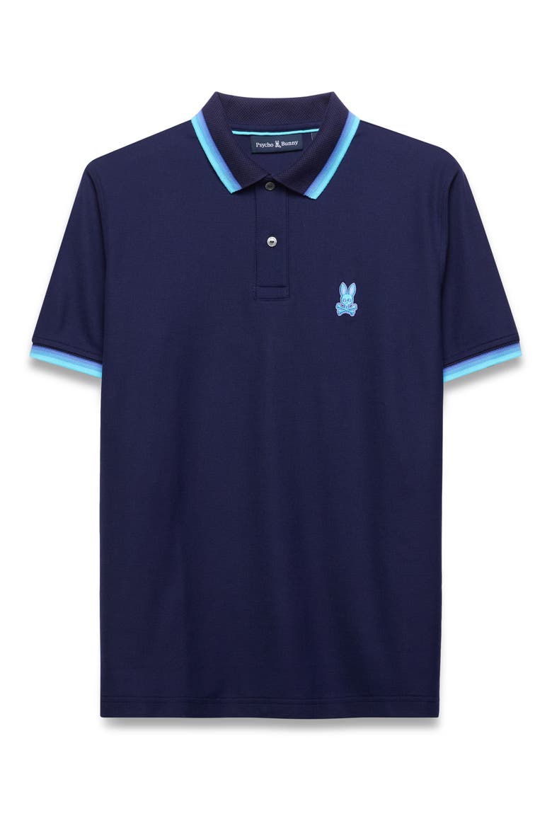 Holden Tipped Pima Cotton Piqué Polo, Alternate, color, EVENING BLUE