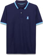 Psycho Bunny Holden Tipped Pima Cotton Piqué Polo