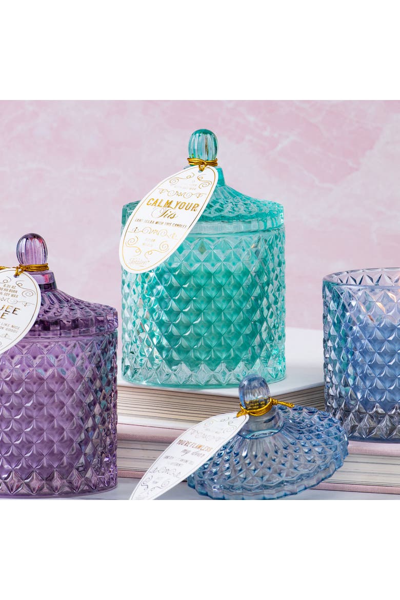 Crystal Teal Calm Your Tits Candle Wax Blue 6.35 oz Burn Time 30, Alternate, color, Blue