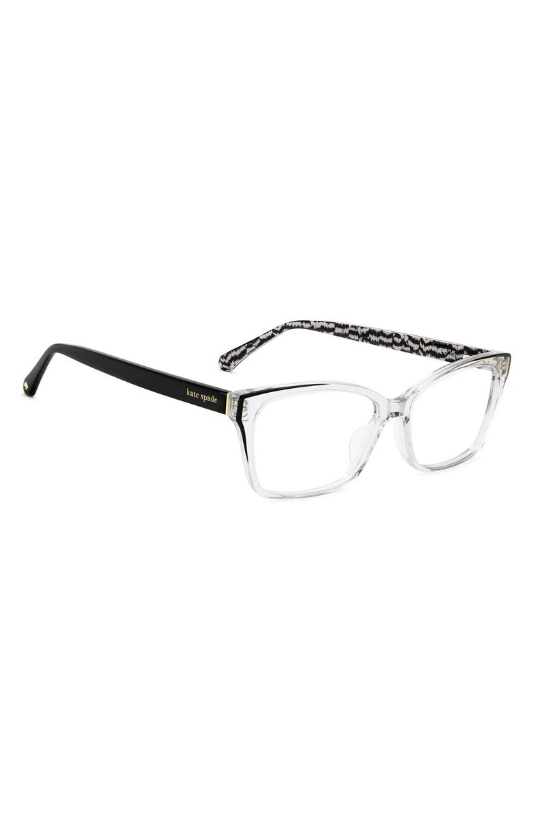 Kate Spade New York demi 53mm rectangular reading glasses, Alternate, color,