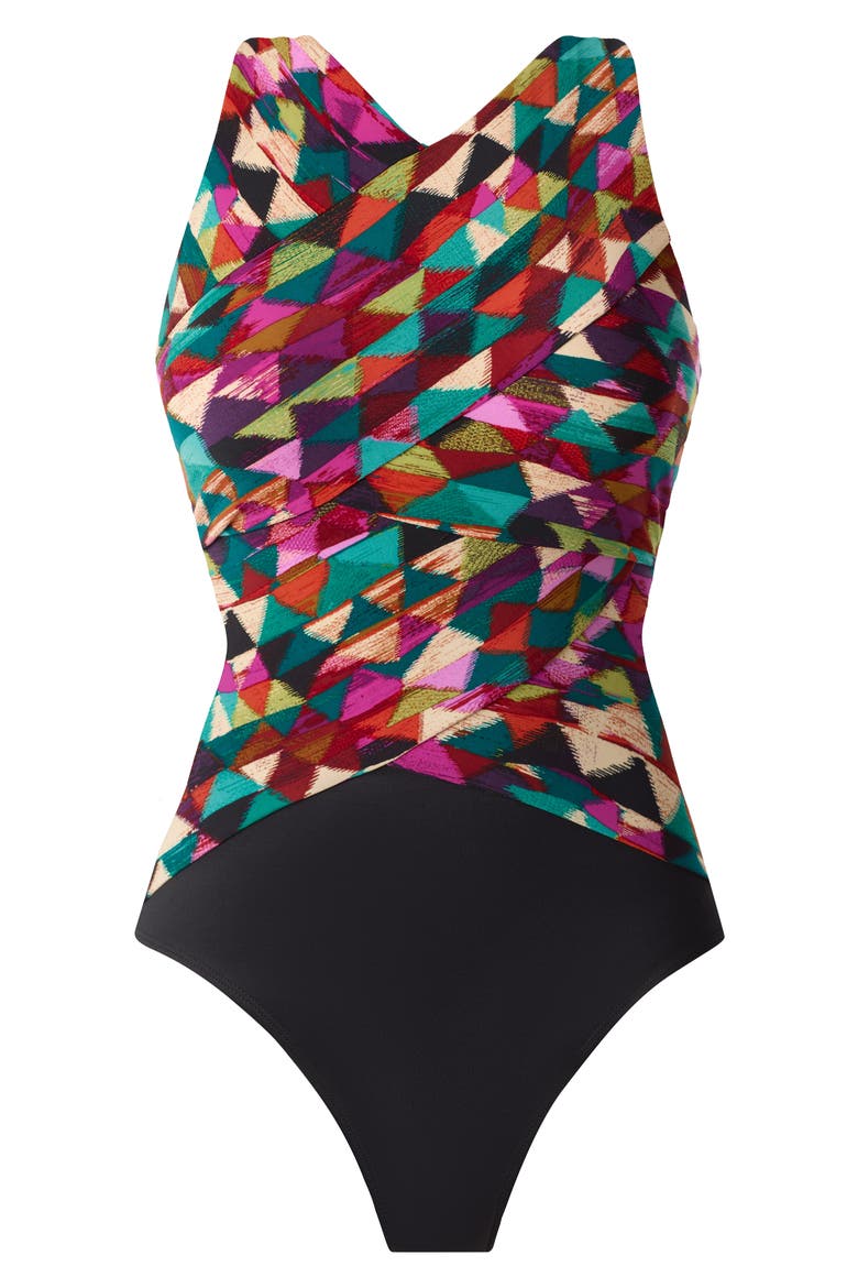 Brio One-Piece Swimsuit, Alternate, color, PINK MULTI