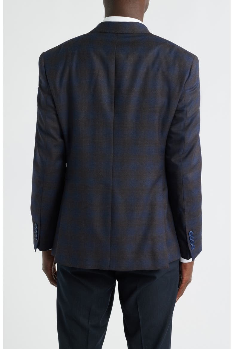 G-Line Ombré Check Wool Sport Coat, Alternate, color, BROWN
