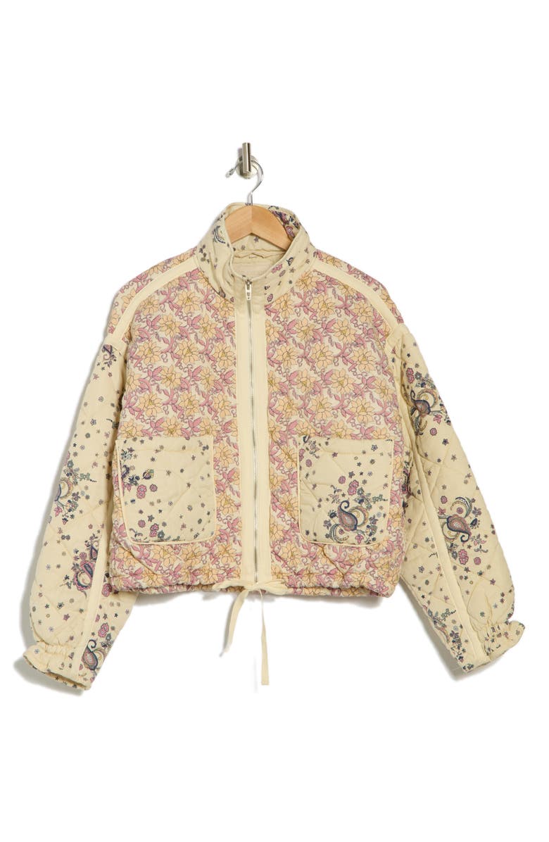 BLANKNYC Bloom Bash Quilted Bomber Jacket, Alternate, color, 