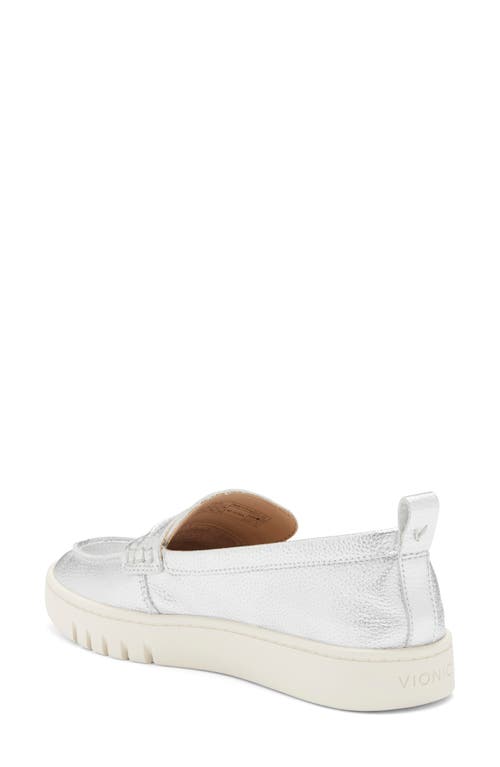 Vionic Chantel Penny Loafer Slip-on Sneaker In Silver