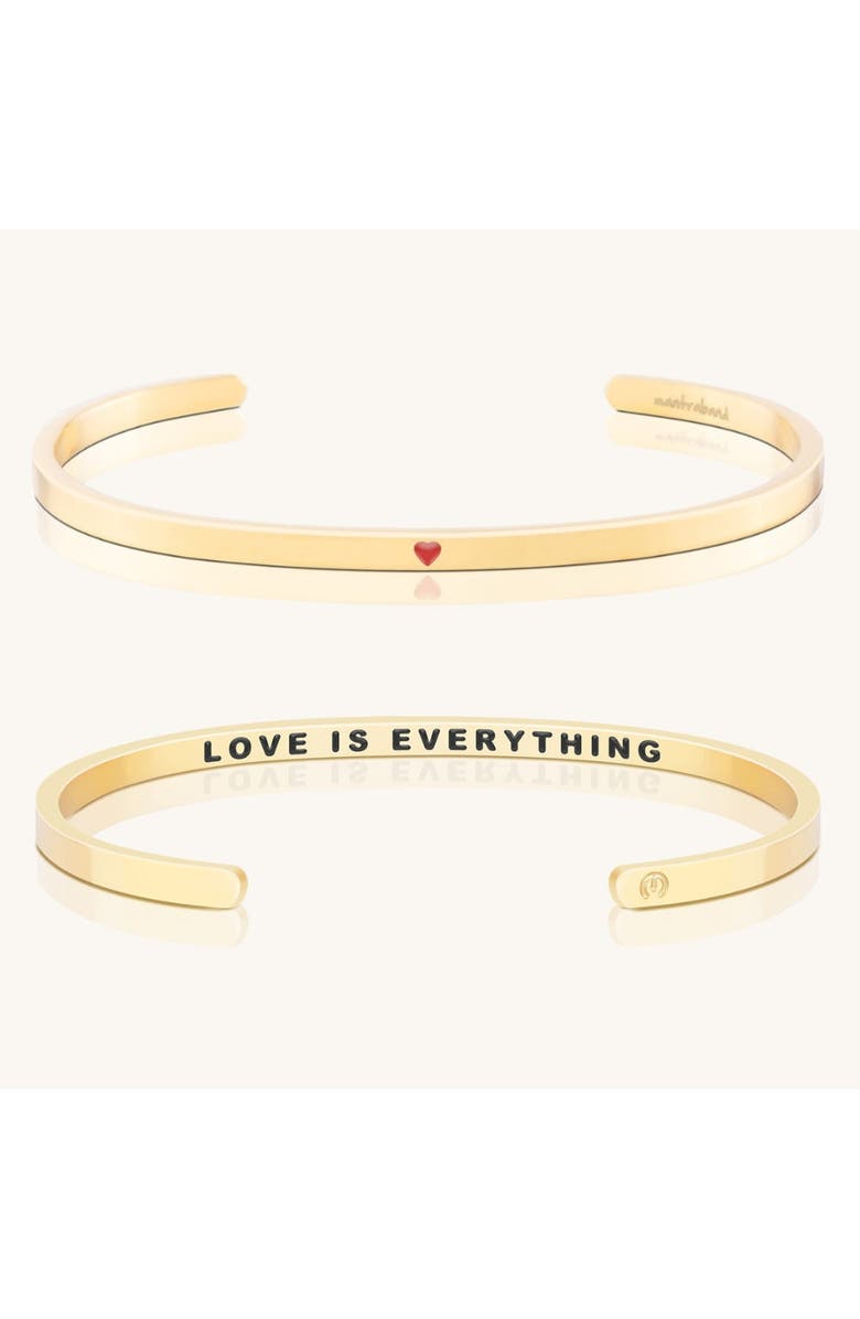 Mantra Love Is Everything bracelet, Main, color, Yellow Gold