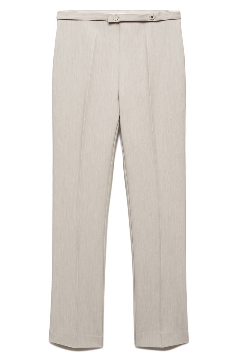 MANGO Belted Straight Leg Pants, Alternate, color,