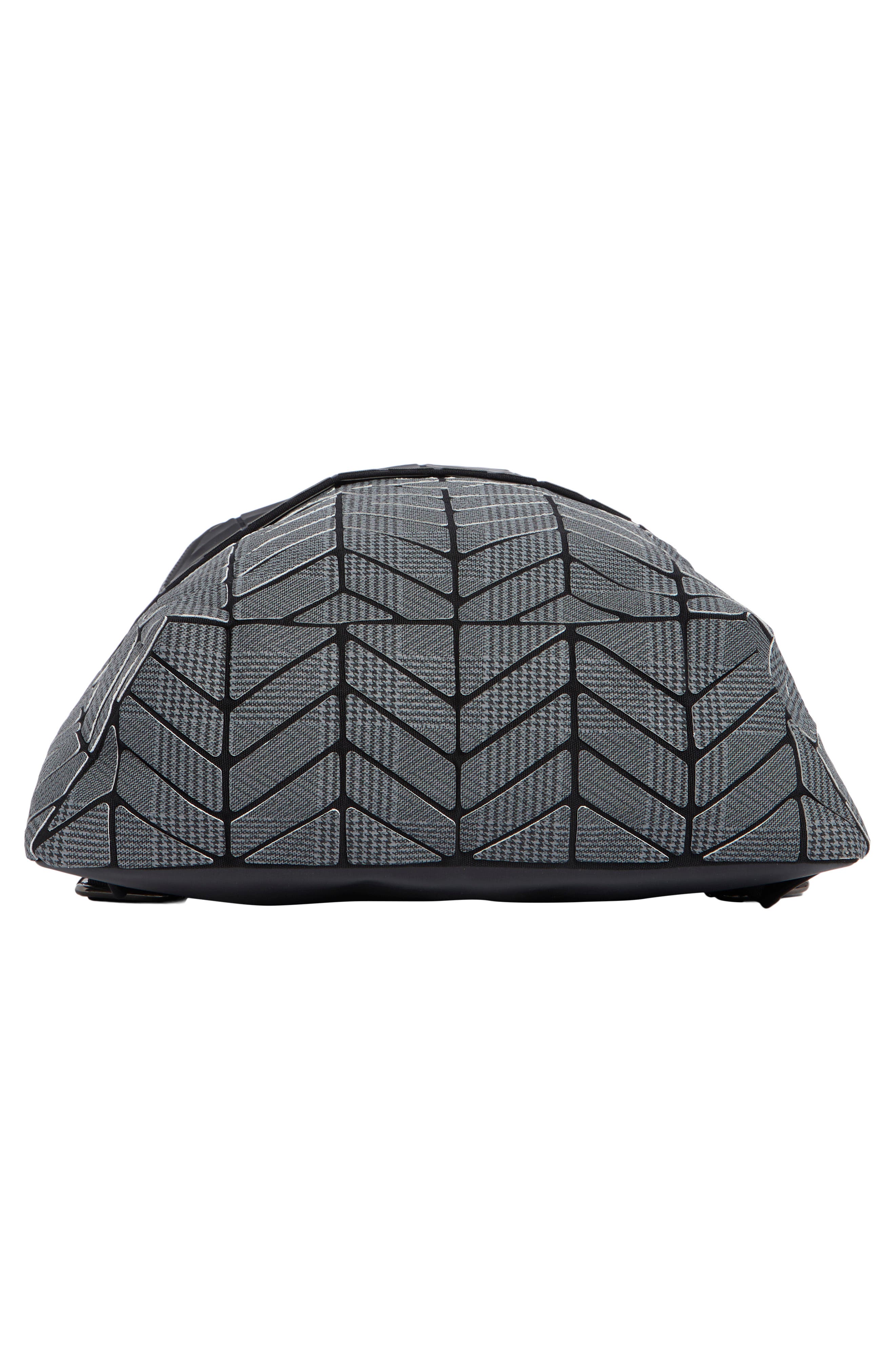 Printed Chevron Backpack, Alternate, color, BLK/ WHT PLAID