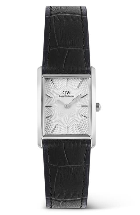 Bound Tank Leather Strap Watch, 22mm x 32mm
