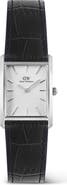 Daniel Wellington Bound Tank Leather Strap Watch, 22mm x 32mm