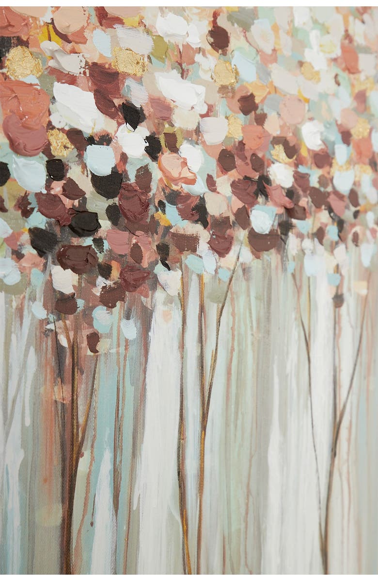 WILLOW ROW White Canvas Tree Framed Wall Art with Silver Frame, Alternate, color, 