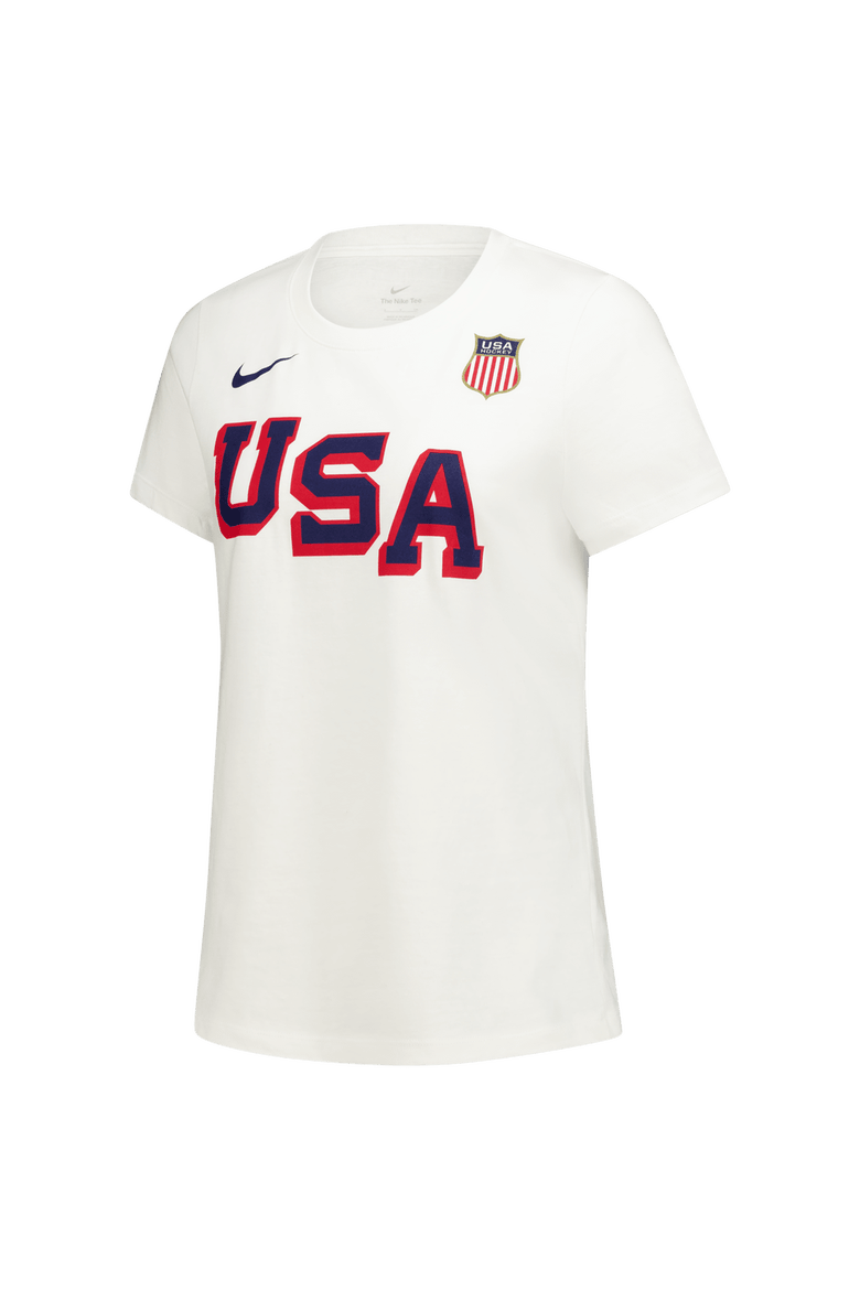 Women's Nike White US Hockey Core T-Shirt, Alternate, color, White