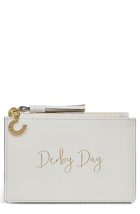 Small Kentucky Derby Zip Wallet