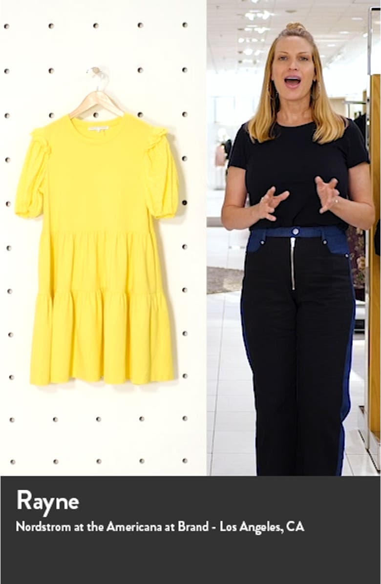 Eyelet Sleeve Knit Dress, sales video thumbnail