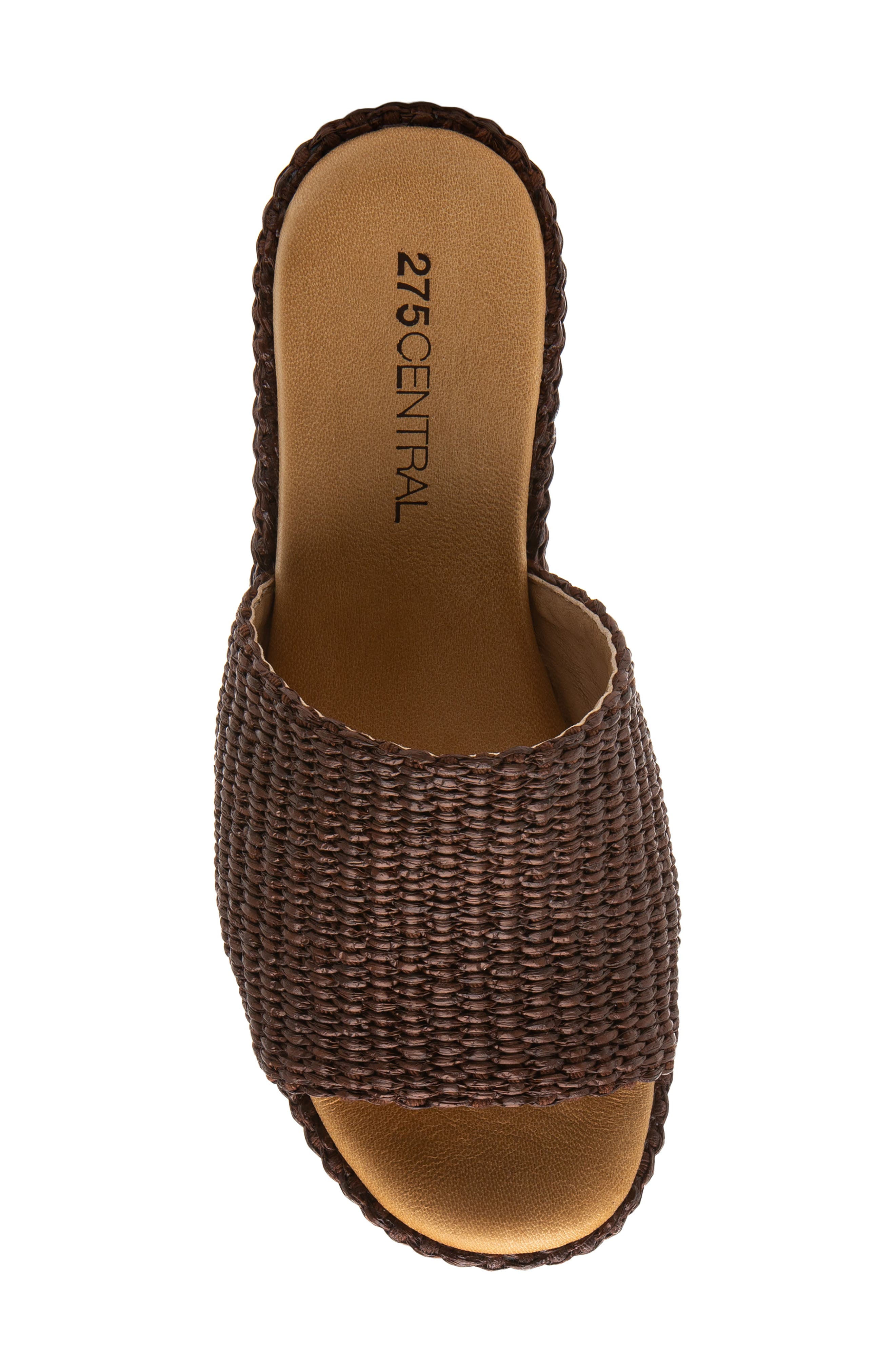Sienna Platform Slide Sandal, Alternate, color, BROWN