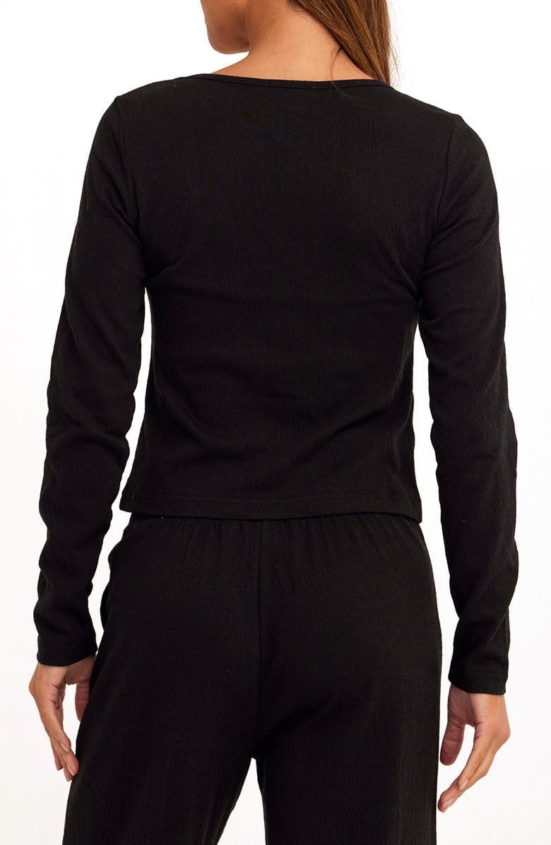 Threads 4 Thought Jamila Texture Jersey Top, Alternate, color, Black