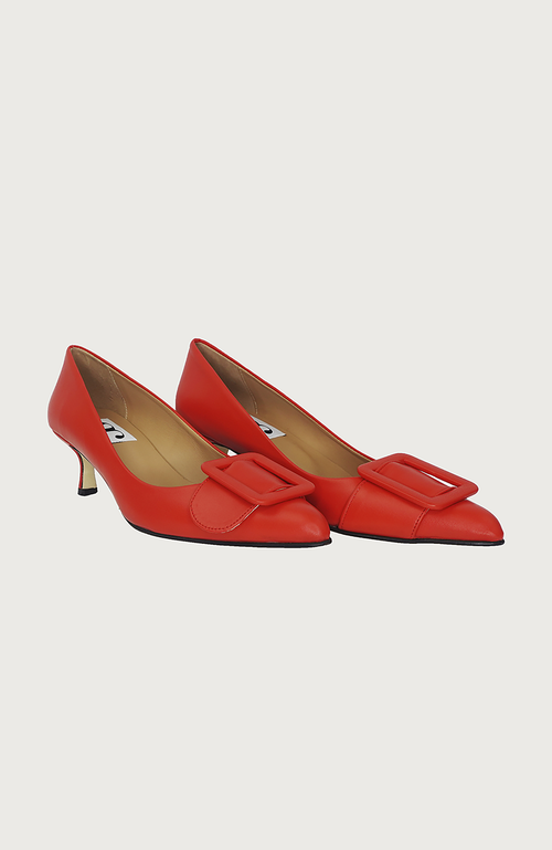 Andrea Carrano Shoes Milk Kitten Heel