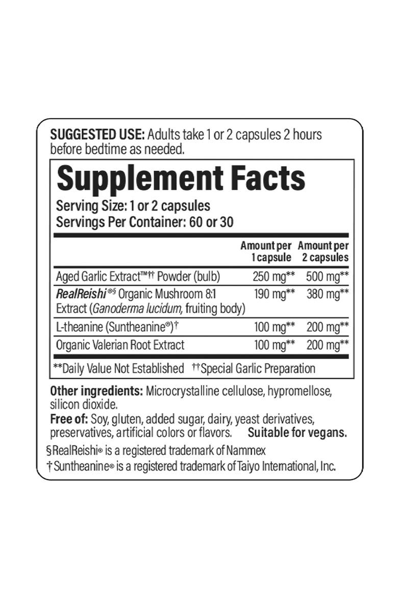 Sleep Mushroom Supplement for Restful Sleep and Relaxation 60 capsules, Alternate, color, None