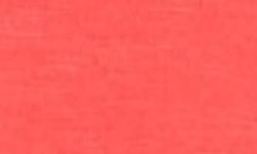 Apny High-low Hem Cuffed T-shirt In Hot Coral