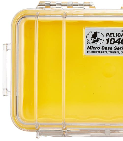 Pelican 1040 Micro Case For Iphone, Cell Phone, Gopro, Camera, And More In Yellow