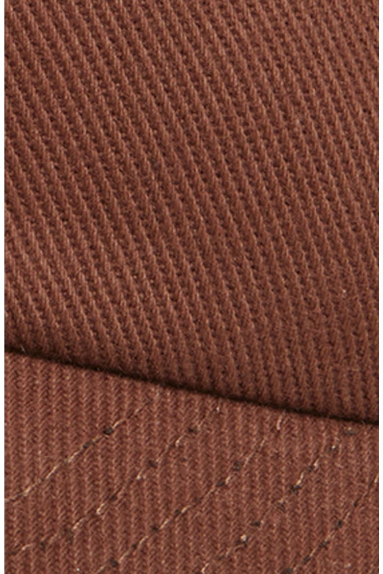 Hand Embroidered Cotton Twill Baseball Cap, Alternate, color, BROWN
