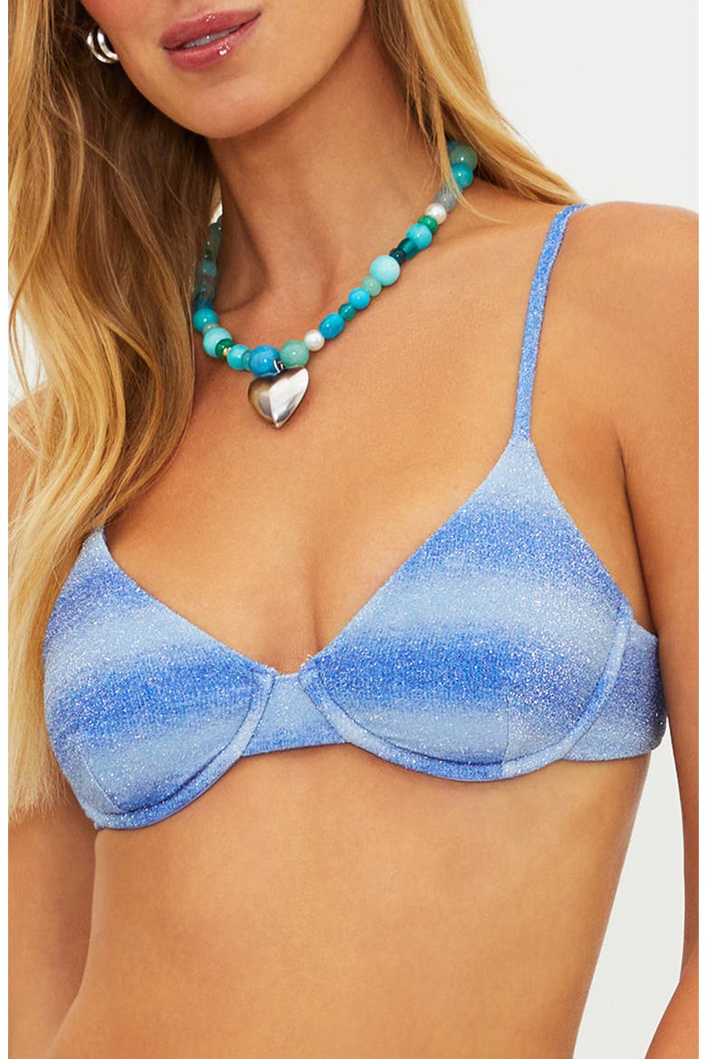 Camilla Metallic Underwire Bikini Top, Main, color, SAPPHIRE SEA