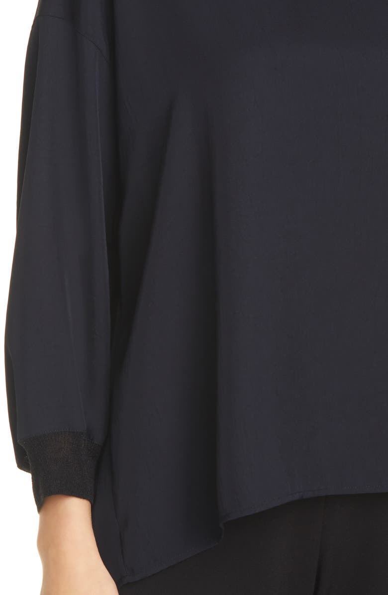 Vince Rib Trim Long Sleeve Top, Alternate, color, 