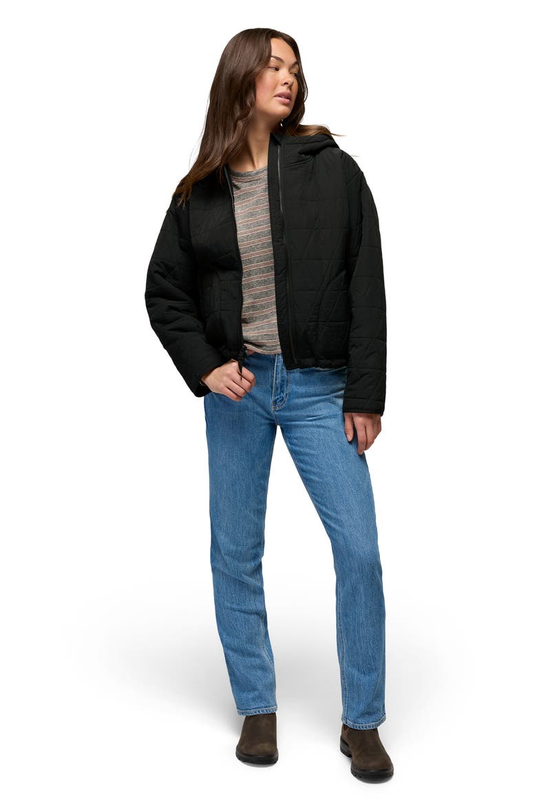 Encinitas Quilted Bomber Jacket, Alternate, color, BLACK