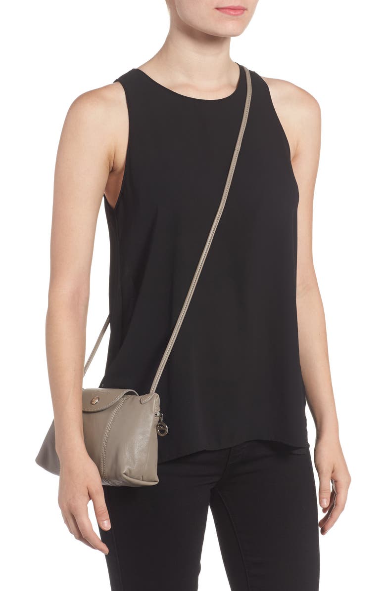 Longchamp Le Pliage - Cuir Crossbody Bag, Alternate, color,