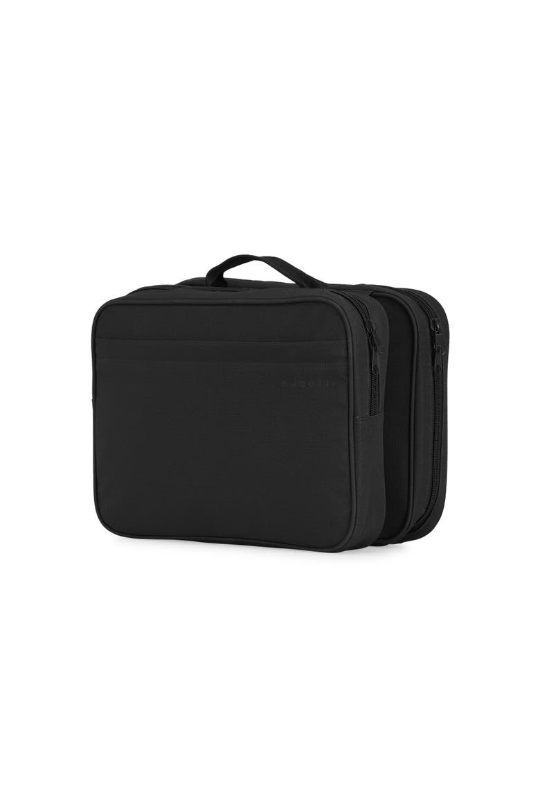 Uptown Foldable Hanging Toiletry Bag, Alternate, color, Black