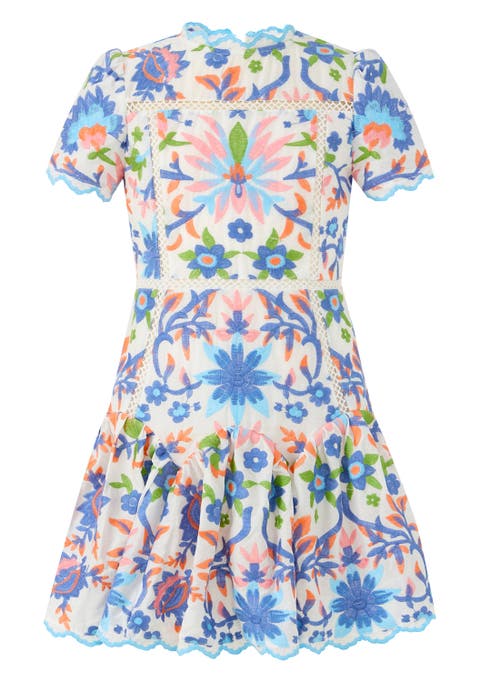 Sarah Embroidered Mini Dress (Toddler, Little Kid & Big Kid)