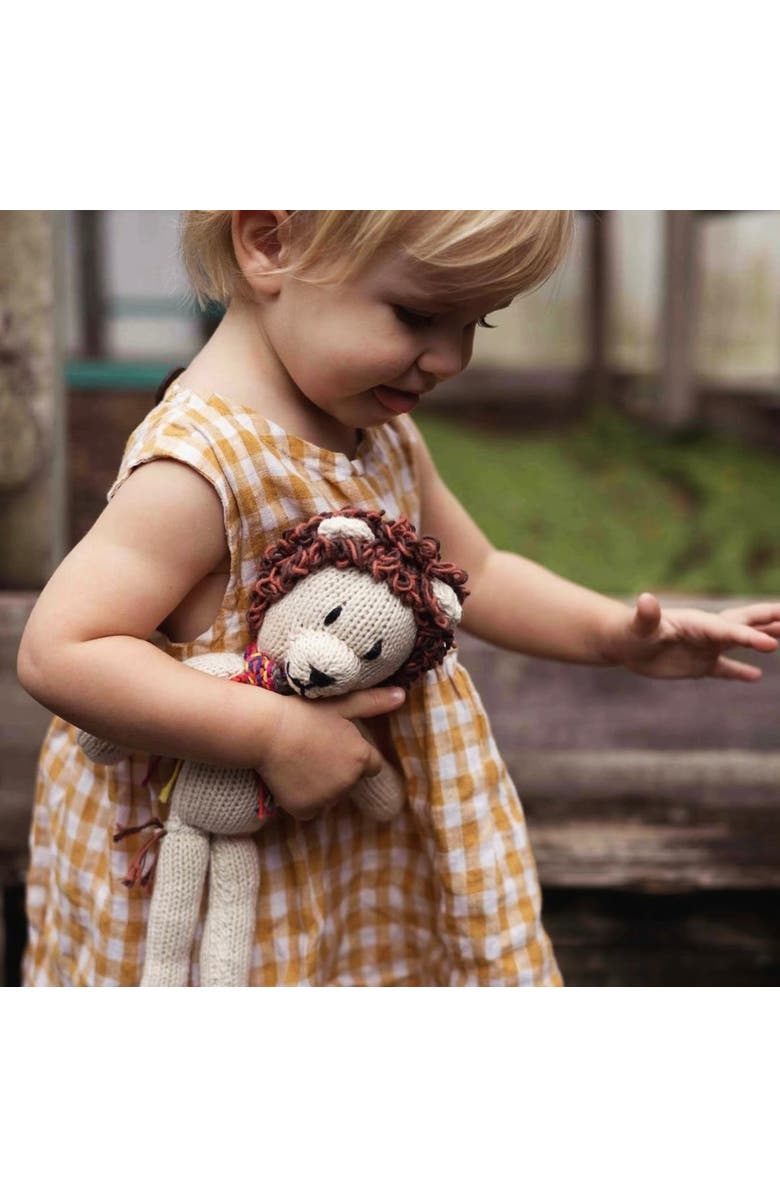 Finn + Emma Wool Knit Buddy, Alternate, color, Lionel The Lion