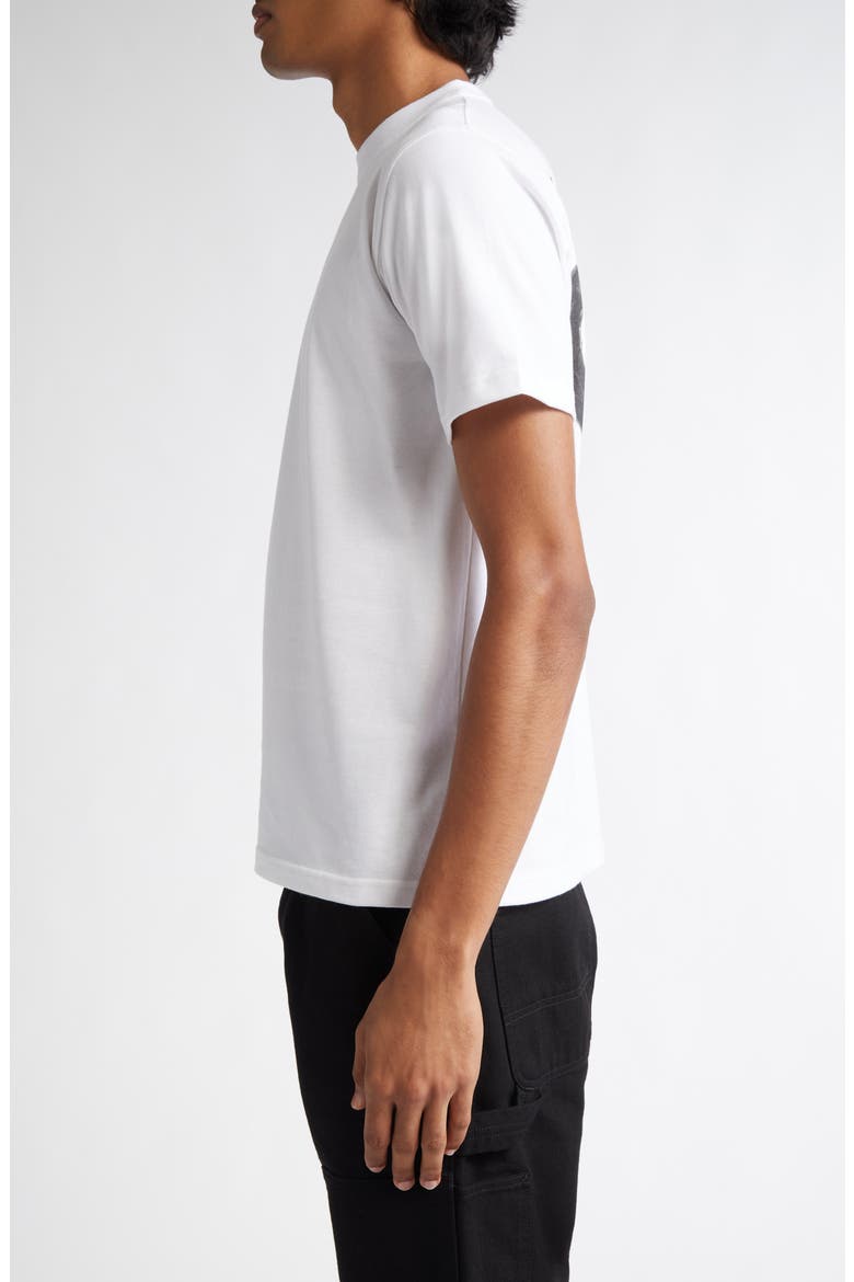 Black Cat Cotton Graphic T-Shirt, Alternate, color, WHITE