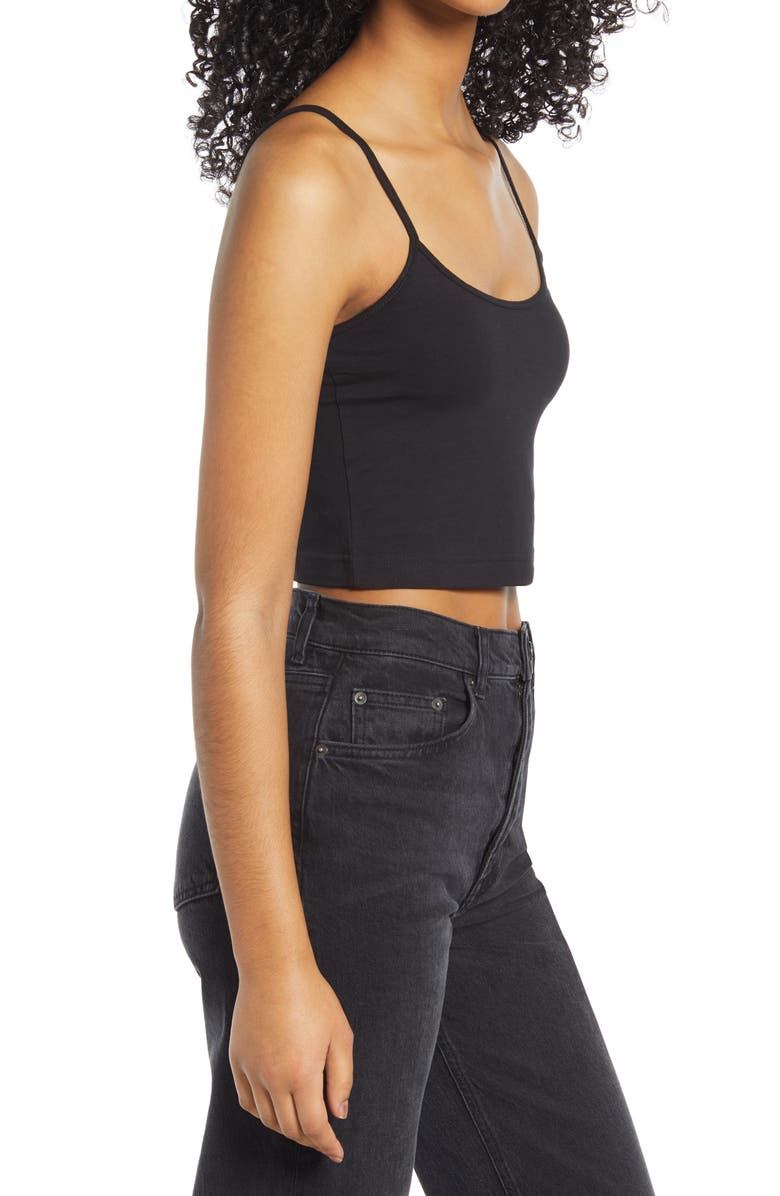 BP. Knit Organic Cotton Crop Camisole, Alternate, color, 