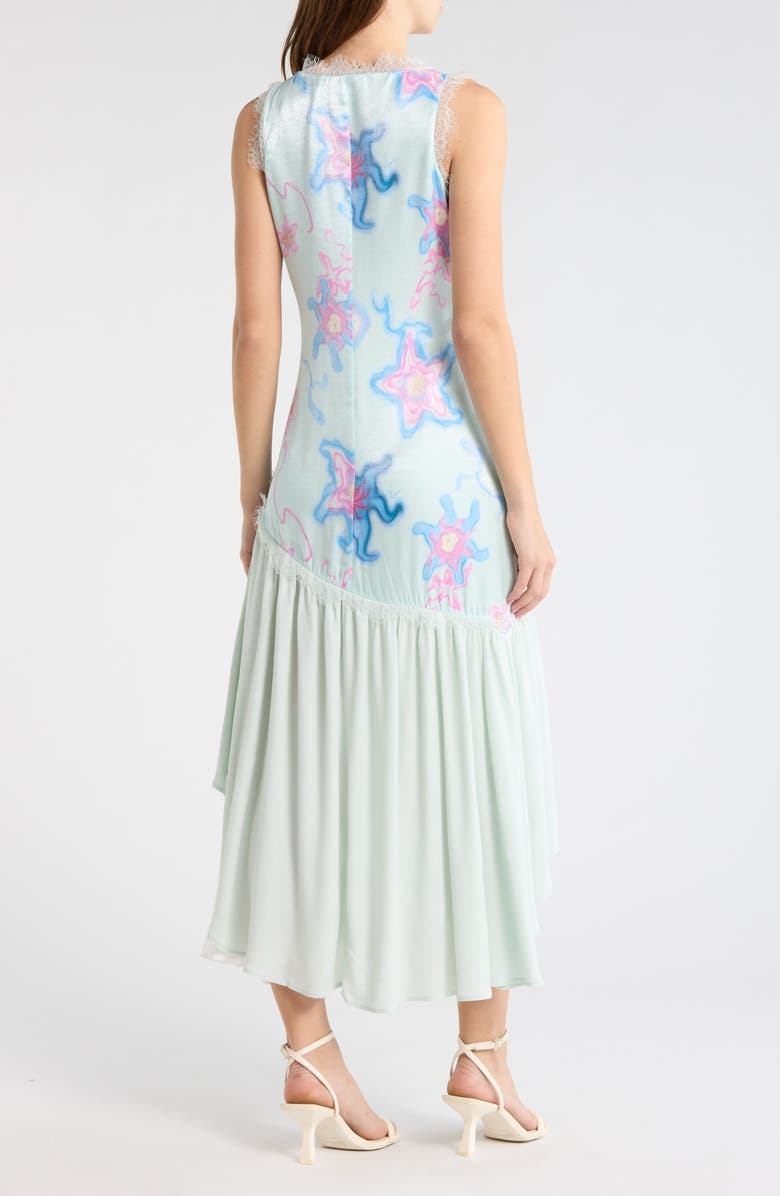 Desigual Sleeveless High-Low Shift Dress, Alternate, color, Light Blue