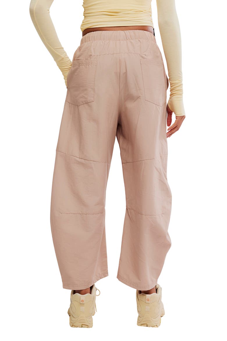 FP Movement Game Day High Rise Barrel Leg Pants, Alternate, color, SANDY