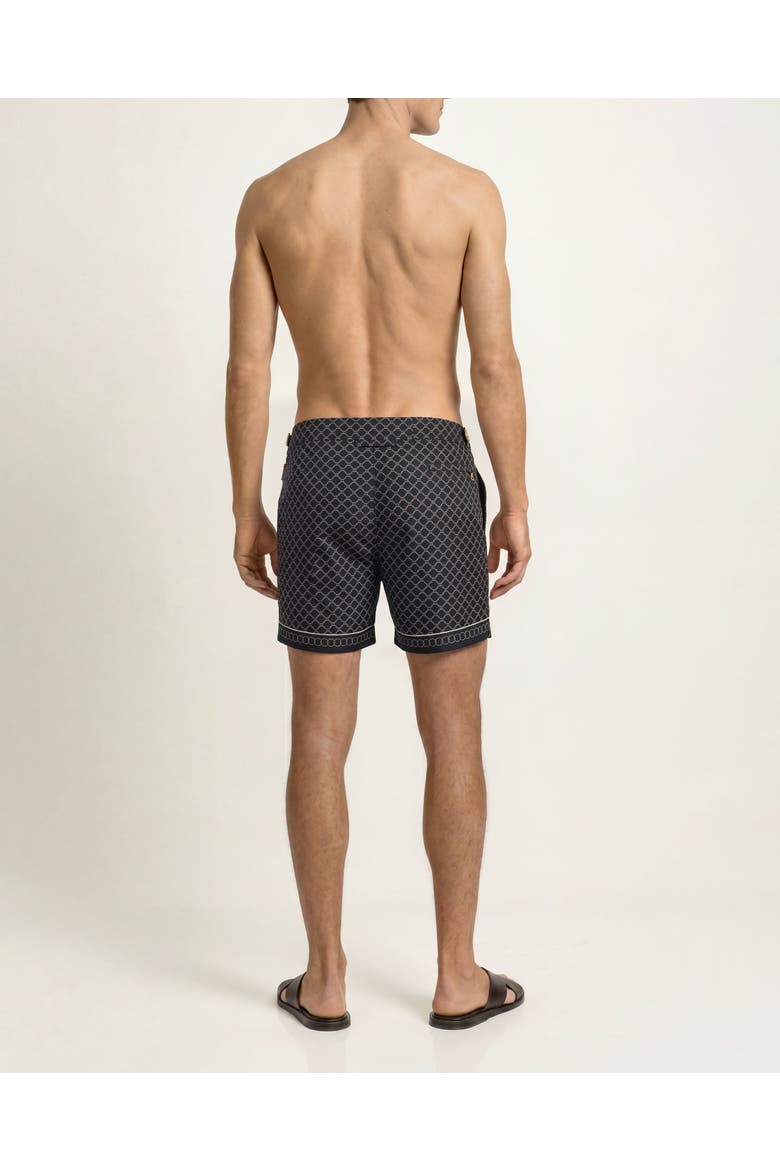 Setter Shorter Length Printed Swim Shorts in Tessoro, Alternate, color, NIGHT IRIS