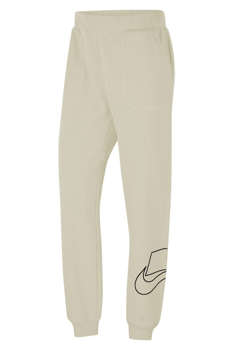Sportswear Women's Fleece Pants, Alternate, color, LIGHT BONE/ BLACK