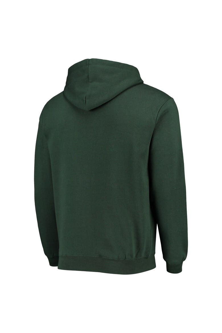 Men's Colosseum Green Michigan State Spartans Arch & Logo 3.0 Full-Zip Hoodie, Alternate, color, Green